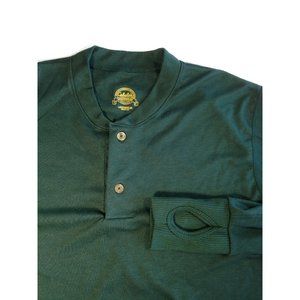 VTG Men's Cabela's Outdoor Gear Shirt Green with thumb holes MADE IN USA - L
